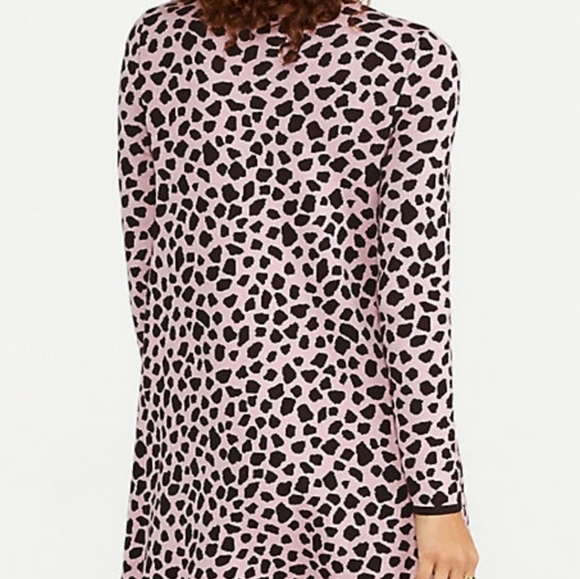Ann Taylor animal jacquard sweater dress - Picture 3 of 6